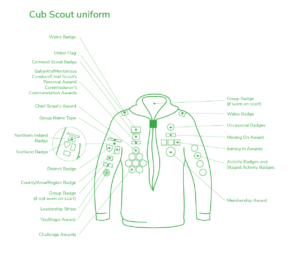 Cub uniform and badges